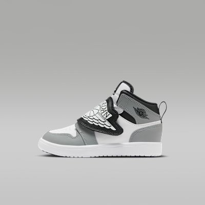 Jordan Sky Jordan 1 Younger Kids' Shoe - White/Particle Grey/Black - Size 10.5C