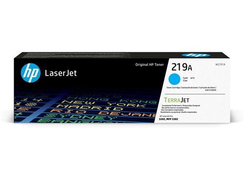 HP 219A Cyan Original LaserJet Toner Cartridge W2191A