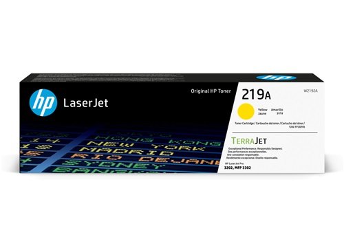 HP 219A Original LaserJet Toner Cartridge W2192A Yellow