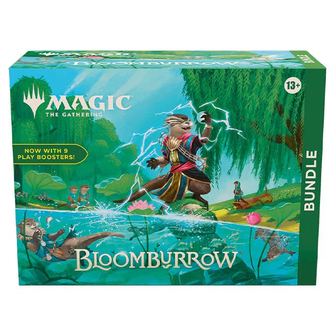Magic: The Gathering Bloomburrow Bundle with 9 Play Boosters and Spindown Counter