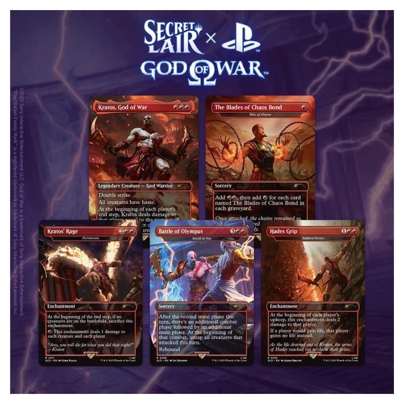 Magic: The Gathering Secret Lair x PlayStation God of War: Greek Non-Foil Edition