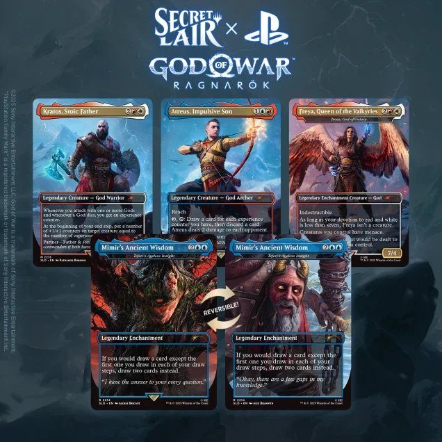 Magic The Gathering Secret Lair x PlayStation God of War: Norse