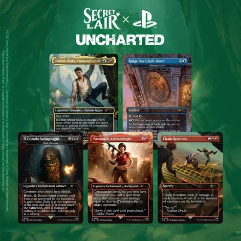 Magic: The Gathering Secret Lair x PlayStation Uncharted Card Set