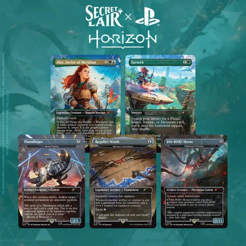 Magic: The Gathering Secret Lair x PlayStation Horizon: Into the Forbidden West Collector Cards