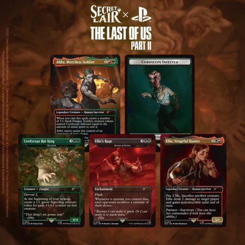 Magic The Gathering: Secret Lair x The Last of Us Part 2 Card Set