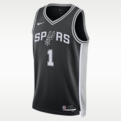 Nike San Antonio Spurs Icon Edition Men's Dri-FIT NBA Swingman Jersey - Black - XS