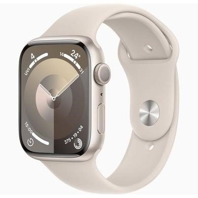 Apple Watch Series 9 GPS 45mm Starlight Aluminium Case with Starlight Sport Band