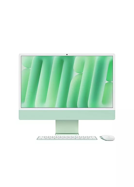 Apple 24-Inch iMac with M4 Chip, 16GB RAM, 512GB SSD, 4.5K Retina Display - Green
