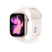 Apple Watch Series 11 GPS + Cellular 42mm Light Blush with S/M Sport Band