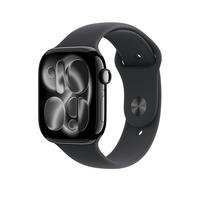 Apple Watch Series 11 GPS + Cellular 46mm with Black Sport Band (M/L)