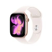 Apple Watch Series 11 GPS 46mm Rose Gold Aluminium Case with Light Blush Sport Band - S/M