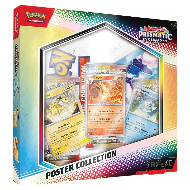 Pokémon Scarlet & Violet Prismatic Evolutions Poster Collection by Asmodee