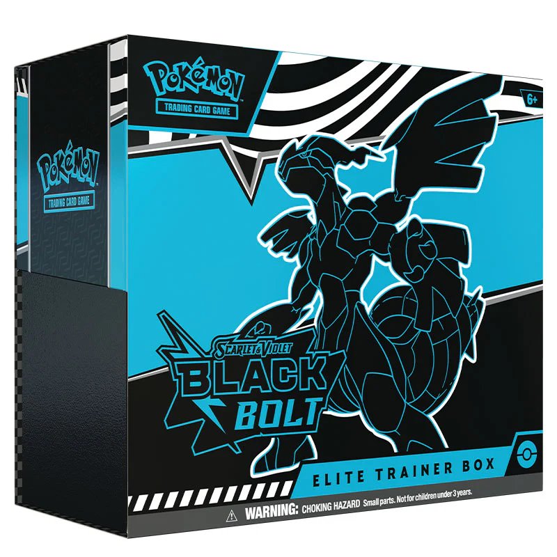 Pokémon Scarlet & Violet Black Bolt Elite Trainer Box with Zekrom Sleeves