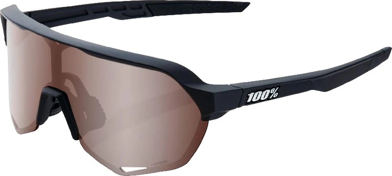 100% S2 Cycling Sunglasses in Soft Tact Black with Interchangeable Lenses