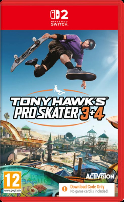 Tony Hawk's Pro Skater 3+4 Code in a Box for Nintendo Switch 2