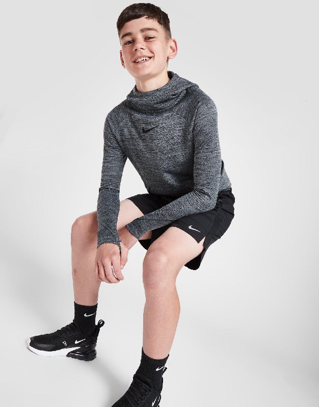 Nike Dri-FIT Challenger Older Kids' Boys' Training Shorts - Black/Black - Size XS