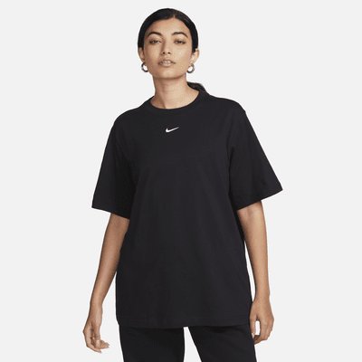 Nike Sportswear Essential Women's T-Shirt - Black/White - XS
