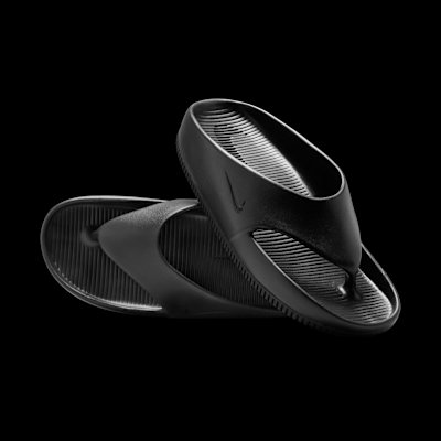 Nike Calm Women's Flip-Flops - Black/Black - Size 5