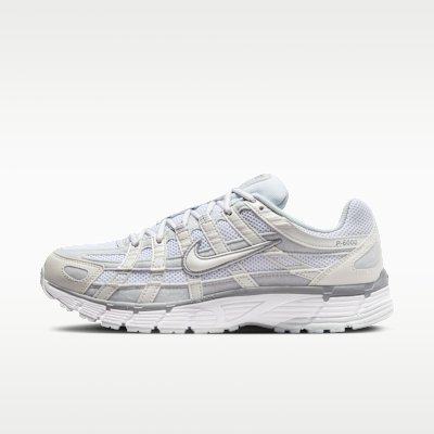 Nike P-6000 Women's Shoes - Metallic Summit White/Pure Platinum/Wolf Grey/White - Size 5