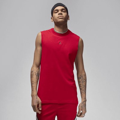 Jordan Sport Men's Dri-FIT Sleeveless Top - Gym Red/Black - XS