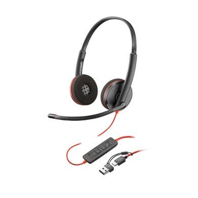 Poly Blackwire 3220 Stereo USB-C Headset with Microphone and Call Controls