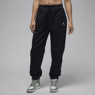 Jordan Brooklyn Fleece Women's Trousers - Black/White - Size XS