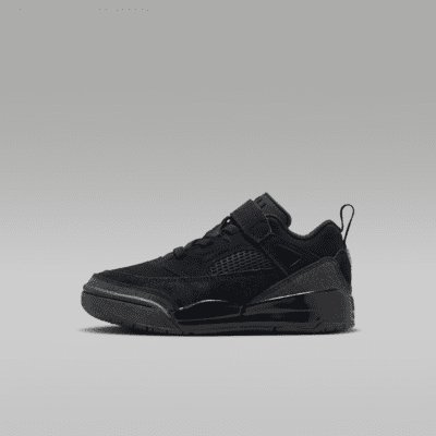 Jordan Spizike Low Younger Kids' Shoes - Black/Anthracite/Black - Size 10.5C