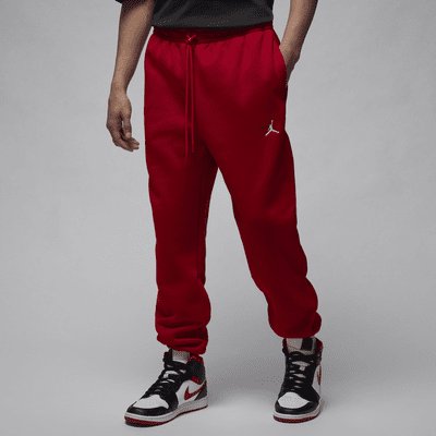Jordan Brooklyn Fleece Men's Trousers - Gym Red/White - XS