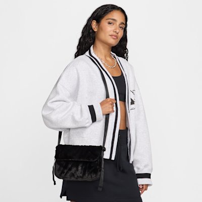 Nike Sportswear Futura 365 Faux Fur Cross-Body Bag 1L Black