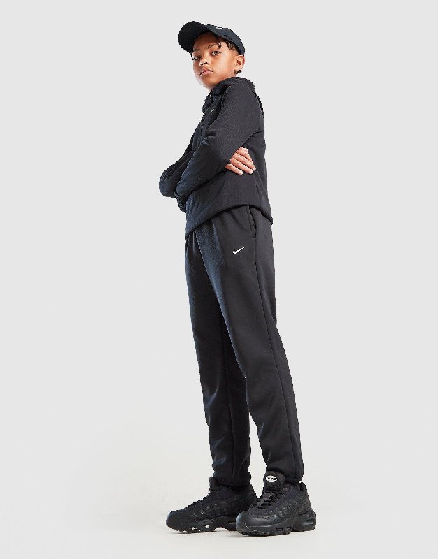 Nike Older Kids' Therma-FIT Winterized Training Trousers - Black/Black/White - Size XS