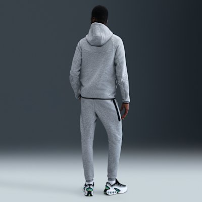 Nike Tech Men's Fleece Joggers - Dark Grey Heather/Black - XS