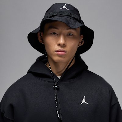 Jordan Apex Bucket Hat - Black/White - Size S