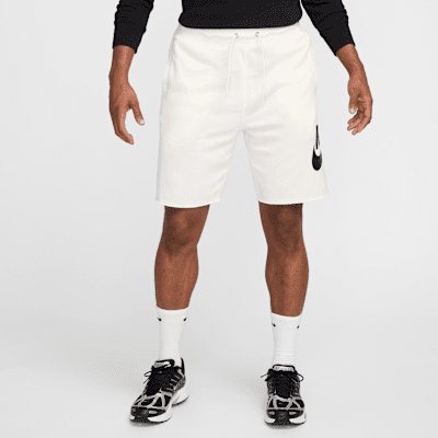 Nike Club Men's French Terry Alumni Shorts - Sail/Sail/Black - XS