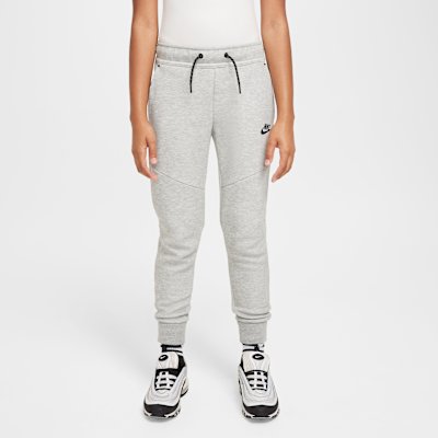 Nike Tech Fleece Older Kids' Joggers - Dark Grey Heather/Black/Black - XS