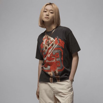 Jordan Women's Graphic T-Shirt - Off-Noir - Size XS