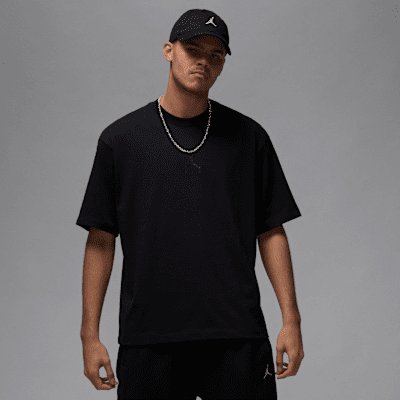 Jordan Flight Essentials Men's Oversized T-Shirt - Black/Black - XS