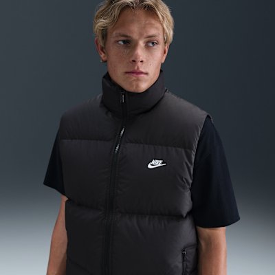 Nike Therma-FIT Down Puffer Vest - Black/White - Size XS