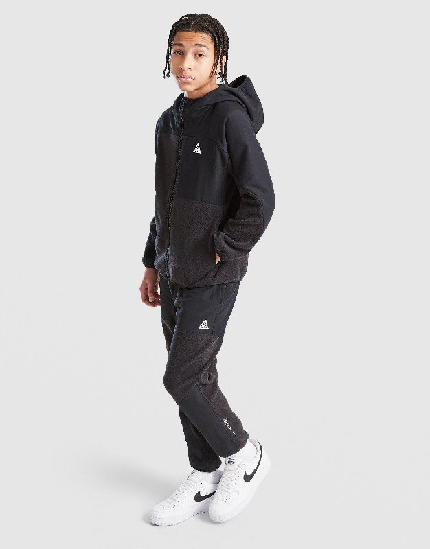 Nike ACG 'Wolf Tree' Kids' Polartec Fleece Trousers - Black/Summit White - Size XS