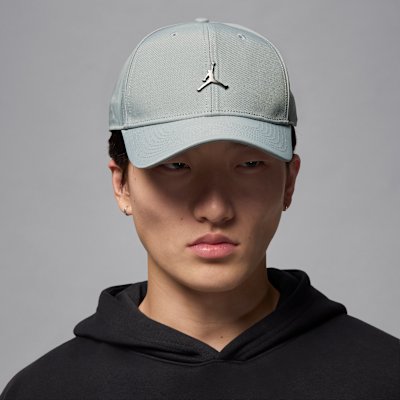 Jordan Rise Structured Metal Jumpman Hat - Light Smoke Grey - S/M