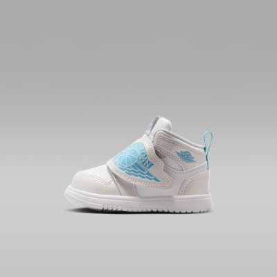 Jordan Sky Jordan 1 Baby & Toddler Shoes - Photon Dust/Flat Pewter/Black/Blue Chill - Size 2C