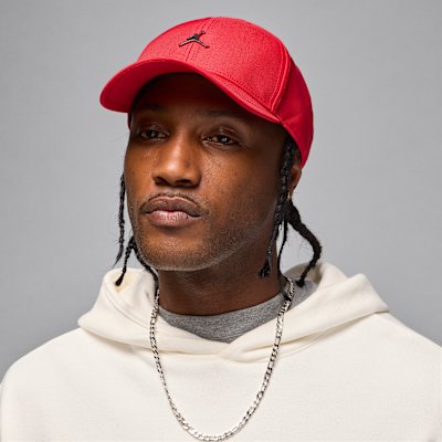 Jordan Rise Structured Metal Jumpman Hat - Gym Red - S/M