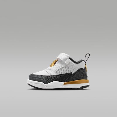 Jordan Spizike Low Baby/Toddler Shoes - White/Metallic Gold/Black - Size 2C