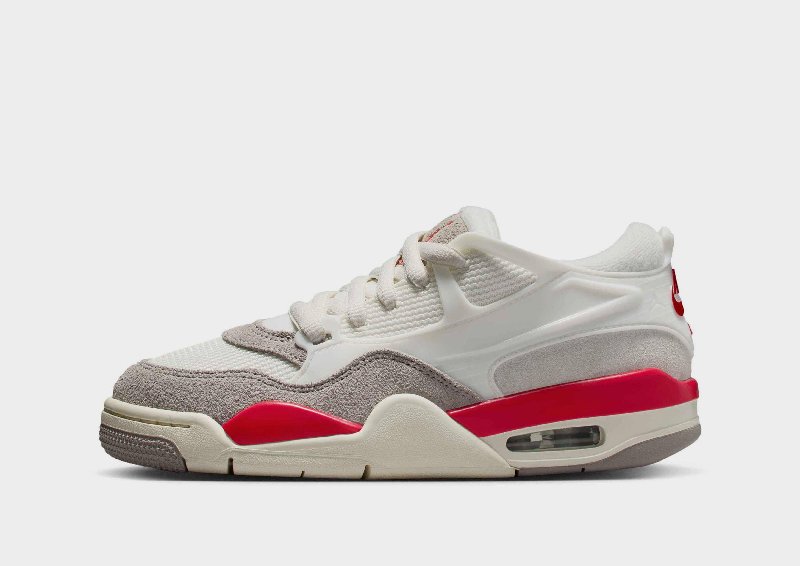 Jordan 4 RM Grade School Shoes in Sail/College Grey