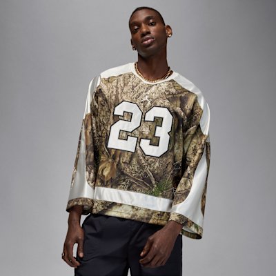 Jordan Brooklyn Men's Realtree Hockey Jersey - Medium Olive/Sail/Sail - XS