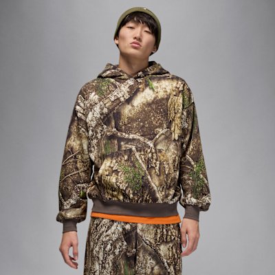 Jordan Brooklyn Men's Fleece Realtree Pullover Hoodie - Medium Olive/Sail - XS
