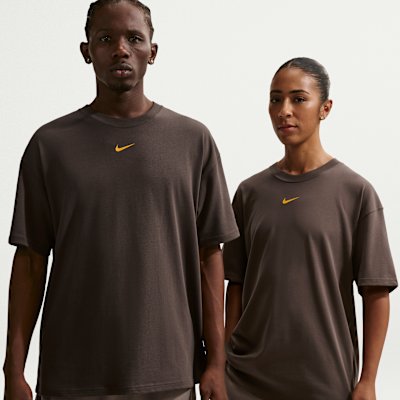 Nike NOCTA Men's T-Shirt - Baroque Brown/Yellow Ochre - Size XS