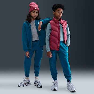 Nike Sportswear Club Fleece Older Kids' Joggers - Green Abyss/White - Size XS