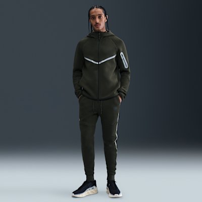 Nike Tech Men's Fleece Joggers - Sequoia/Black - XS