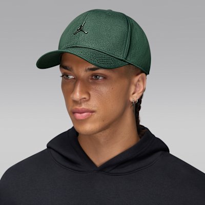 Jordan Rise Structured Metal Jumpman Hat - Midnight Green - S/M