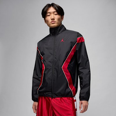 Jordan Brooklyn Men's Draft Jacket - Black/Gym Red/White/Gym Red - XS